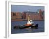 Tugboat on River Elbe, Hamburg Harbour, Germany, Europe-Hans Peter Merten-Framed Photographic Print