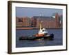 Tugboat on River Elbe, Hamburg Harbour, Germany, Europe-Hans Peter Merten-Framed Photographic Print