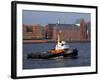 Tugboat on River Elbe, Hamburg Harbour, Germany, Europe-Hans Peter Merten-Framed Photographic Print