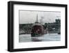 Tugboat Pulling Ore Carrier-Ron Kuntz-Framed Photographic Print