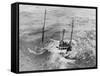 Tugboat Sinking in the English Channel-null-Framed Stretched Canvas