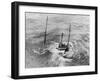 Tugboat Sinking in the English Channel-null-Framed Premium Photographic Print