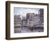 Tugboats And Tenements-Stanton Manolakas-Framed Giclee Print