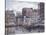 Tugboats And Tenements-Stanton Manolakas-Stretched Canvas