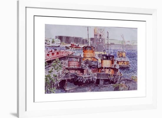 Tugboats, Kill Van Kull, Staten Island, New York, 2003-Anthony Butera-Framed Giclee Print