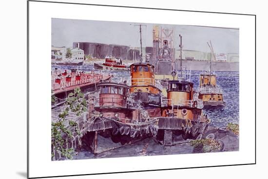 Tugboats, Kill Van Kull, Staten Island, New York, 2003-Anthony Butera-Mounted Giclee Print