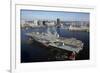 Tugboats Position the Amphibious Assault Ship USS Kearsarge-null-Framed Photographic Print