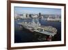 Tugboats Position the Amphibious Assault Ship USS Kearsarge-null-Framed Photographic Print