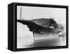 Tugs Tow Damaged Aircraft Carrier-null-Framed Stretched Canvas