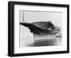 Tugs Tow Damaged Aircraft Carrier-null-Framed Photographic Print