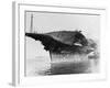 Tugs Tow Damaged Aircraft Carrier-null-Framed Photographic Print