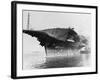 Tugs Tow Damaged Aircraft Carrier-null-Framed Photographic Print