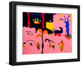 Tuileries, 1987 (Oil on Linen)-Cristina Rodriguez-Framed Giclee Print