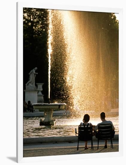 Tuileries Garden Fountain, Paris, France-David Barnes-Framed Photographic Print