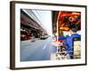 Tuk Tuk Driver Speeding in Bangkok, Thailand, Southeast Asia, Asia-Matthew Williams-Ellis-Framed Photographic Print