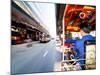 Tuk Tuk Driver Speeding in Bangkok, Thailand, Southeast Asia, Asia-Matthew Williams-Ellis-Mounted Photographic Print