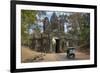 Tuk Tuk Going Through Victory Gate, Angkor Thom, Angkor World Heritage Site, Siem Reap, Cambodia-David Wall-Framed Photographic Print