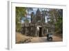 Tuk Tuk Going Through Victory Gate, Angkor Thom, Angkor World Heritage Site, Siem Reap, Cambodia-David Wall-Framed Photographic Print