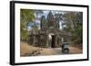 Tuk Tuk Going Through Victory Gate, Angkor Thom, Angkor World Heritage Site, Siem Reap, Cambodia-David Wall-Framed Photographic Print