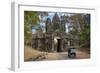 Tuk Tuk Going Through Victory Gate, Angkor Thom, Angkor World Heritage Site, Siem Reap, Cambodia-David Wall-Framed Photographic Print