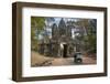 Tuk Tuk Going Through Victory Gate, Angkor Thom, Angkor World Heritage Site, Siem Reap, Cambodia-David Wall-Framed Photographic Print