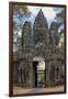 Tuk Tuk Going Through Victory Gate, Angkor Thom, Angkor World Heritage Site, Siem Reap, Cambodia-David Wall-Framed Photographic Print