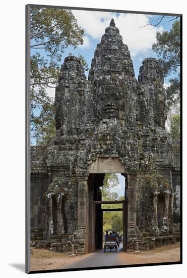 Tuk Tuk Going Through Victory Gate, Angkor Thom, Angkor World Heritage Site, Siem Reap, Cambodia-David Wall-Mounted Photographic Print