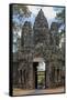 Tuk Tuk Going Through Victory Gate, Angkor Thom, Angkor World Heritage Site, Siem Reap, Cambodia-David Wall-Framed Stretched Canvas