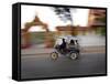 Tuk Tuk Racing Through Vientiane, Laos, Indochina, Southeast Asia, Asia-Andrew Mcconnell-Framed Stretched Canvas