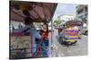 Tuk Tuk ride through Bangkok, Bangkok, Thailand, Southeast Asia, Asia-Frank Fell-Stretched Canvas