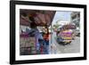 Tuk Tuk ride through Bangkok, Bangkok, Thailand, Southeast Asia, Asia-Frank Fell-Framed Photographic Print