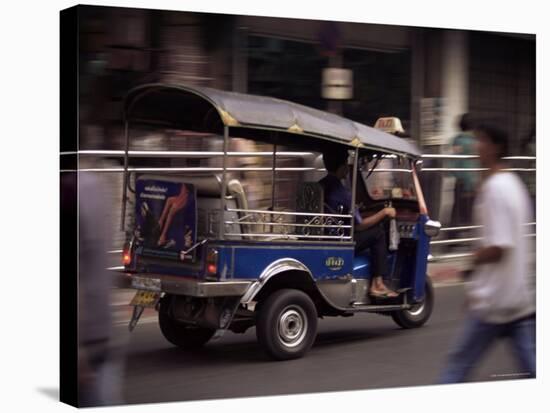 Tuk Tuk Taxi, Bangkok, Thailand, Southeast Asia-John Miller-Stretched Canvas