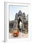 Tuk-Tuks Driving Through the South Gate at Angkor Thom-Michael Nolan-Framed Photographic Print
