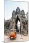 Tuk-Tuks Driving Through the South Gate at Angkor Thom-Michael Nolan-Mounted Photographic Print