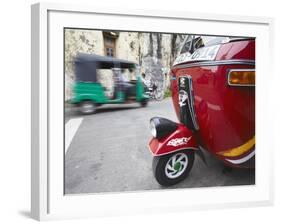 Tuk-Tuks in Old Town of Galle Fort, Galle, Sri Lanka-Ian Trower-Framed Photographic Print