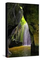 Tukad Cepung Waterfall in the central mountains of Bali, Indonesia.-Greg Johnston-Stretched Canvas