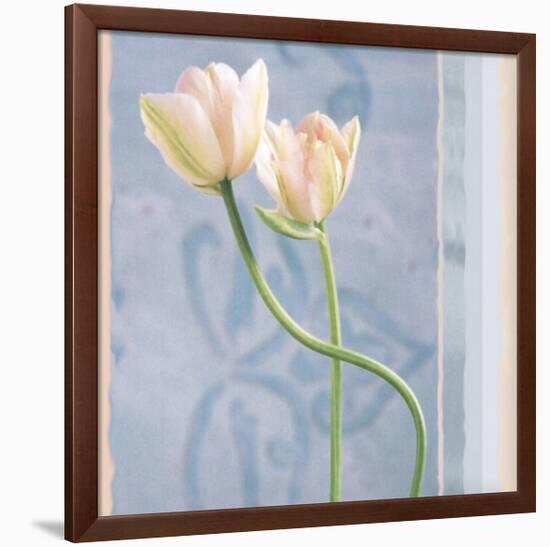 Tulip and Blue Tapestry I-Richard Sutton-Framed Premium Giclee Print