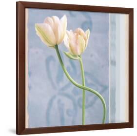 Tulip and Blue Tapestry I-Richard Sutton-Framed Premium Giclee Print