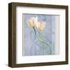 Tulip and Blue Tapestry I-Richard Sutton-Framed Art Print