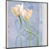 Tulip and Blue Tapestry I-Richard Sutton-Mounted Art Print