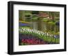 Tulip and Hyacinth Garden, Keukenhof Gardens, Lisse, Netherlands, Holland-Adam Jones-Framed Photographic Print