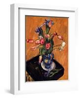 Tulip and Iris, 1929-Matthew Arnold Bracy Smith-Framed Giclee Print