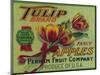 Tulip Apple Crate Label - Yakima, WA-Lantern Press-Mounted Art Print