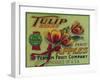 Tulip Apple Crate Label - Yakima, WA-Lantern Press-Framed Art Print