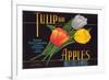 Tulip Apple Label-null-Framed Premium Giclee Print