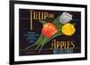 Tulip Apple Label-null-Framed Premium Giclee Print