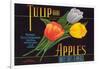 Tulip Apple Label-null-Framed Art Print