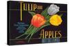 Tulip Apple Label-null-Stretched Canvas