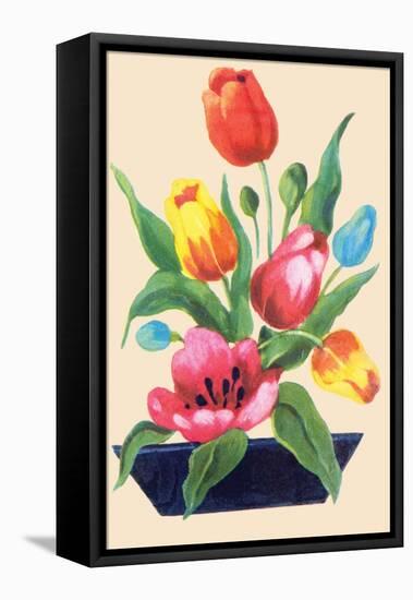 Tulip Arrangement-null-Framed Stretched Canvas