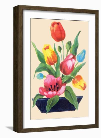 Tulip Arrangement-null-Framed Art Print